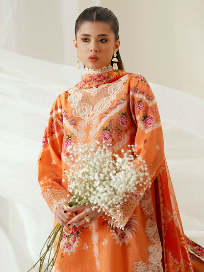 Binilyas Eres Bonita Viscose Embroidered Stitched 3-Piece Suit-1101-A