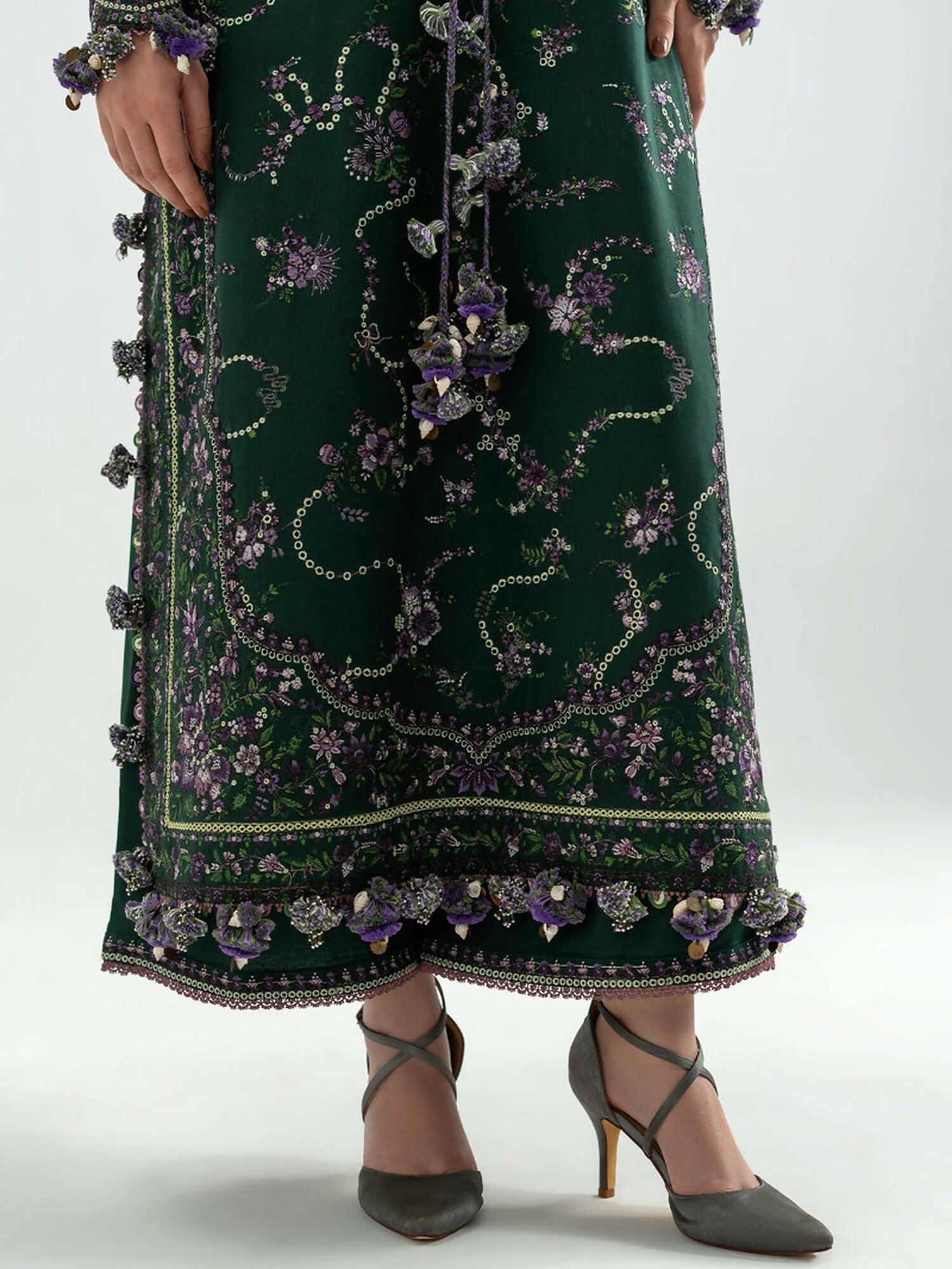 Hussain Rehar Khaddar'25 Embroidered Unstitched 3-Piece Suit-Gulbasi