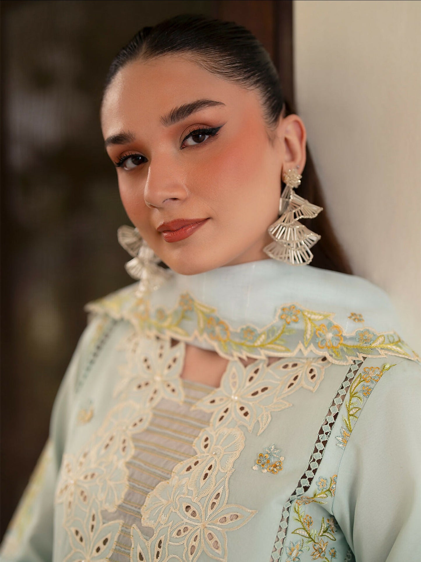 Mahnur Angan Lawn'26 Embroidered Stitched 3-Piece Suit-AN-013