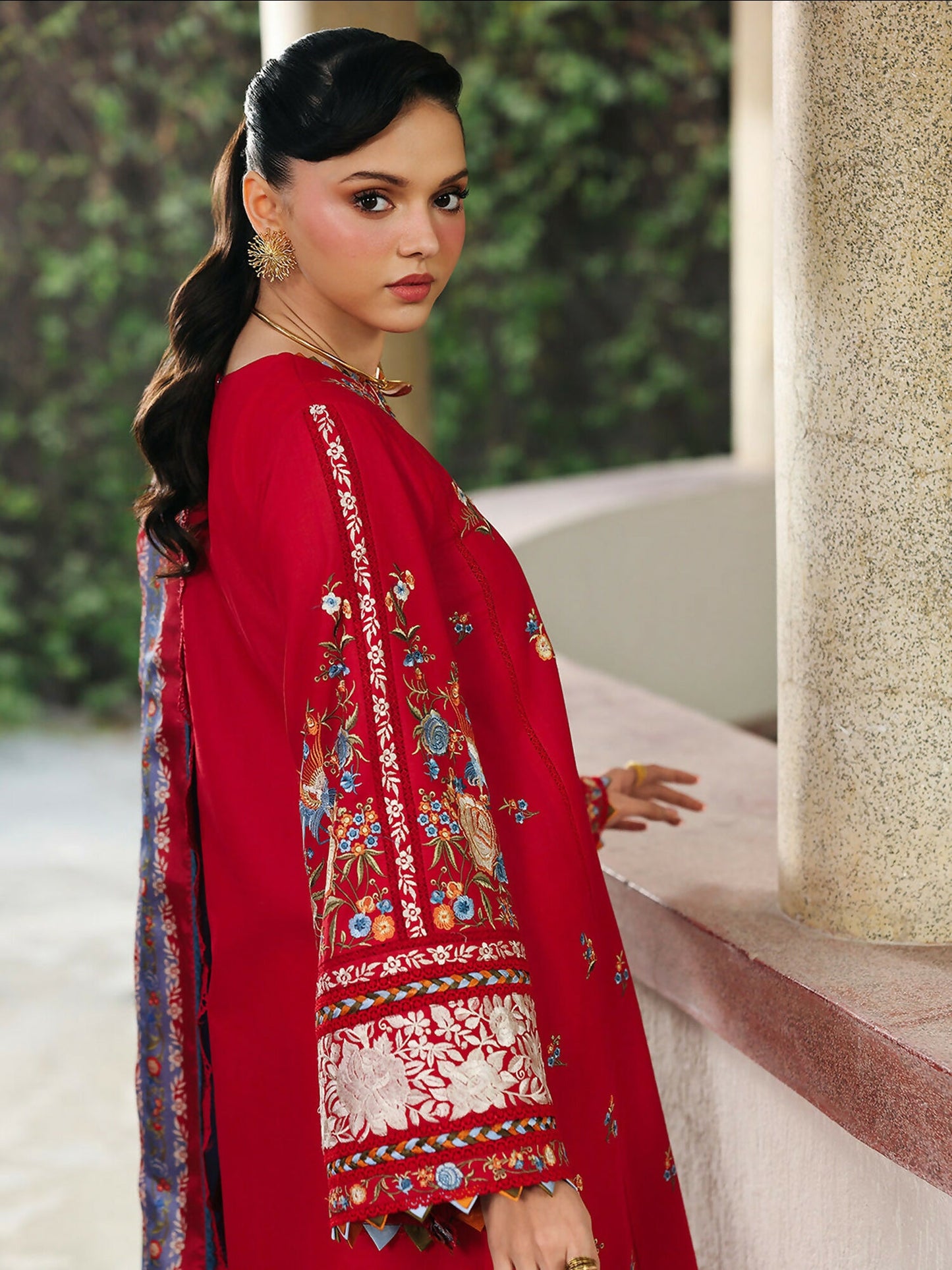 Binilyas Lumina Summer Lawn Embroidered Unstitched 3-Piece Suit-L73-B