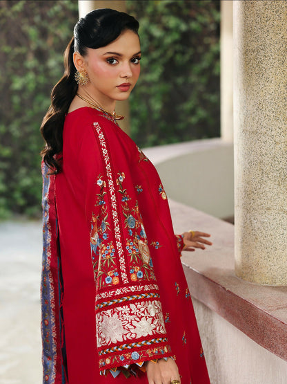 Binilyas Lumina Summer Lawn Embroidered Unstitched 3-Piece Suit-L73-B