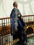 Hussain Rehar Basic Not Basic V Raw Silk Embellished Stitched 3-Piece Suit-Nocturne