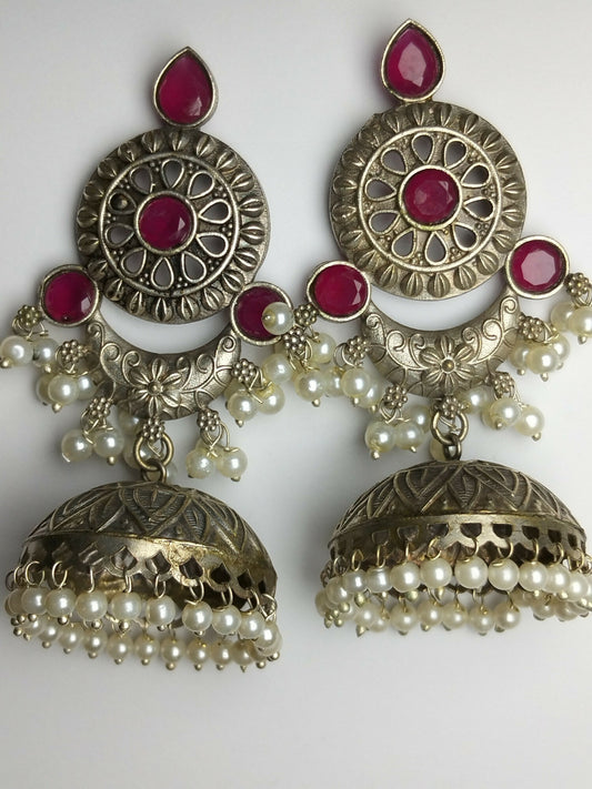 H&A Jewellery Oxidized Brass Handmade Earings