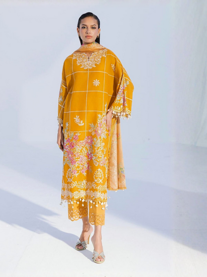 Sana Safinaz Lawn Embroidered Unstitched 3-Piece Suit-M252-012B-CT