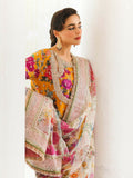Hussain Rehar Luxury Pret Eid'23 Raw Silk Embellished Stitched 3-Piece Suit-Daffodils