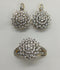 H&A Jewellery Dual Tone Earrings and Ring Set