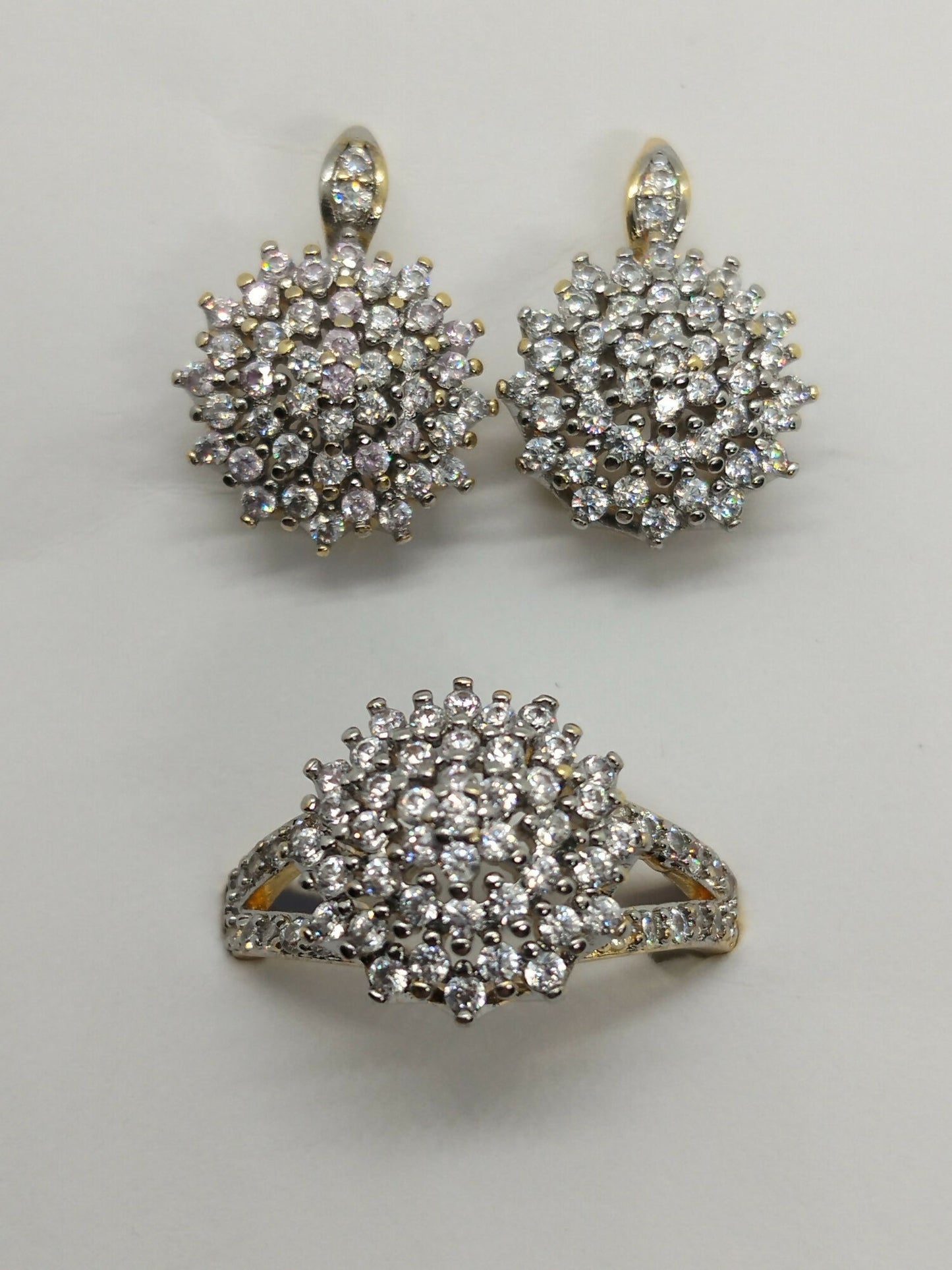 H&A Jewellery Dual Tone Earrings and Ring Set