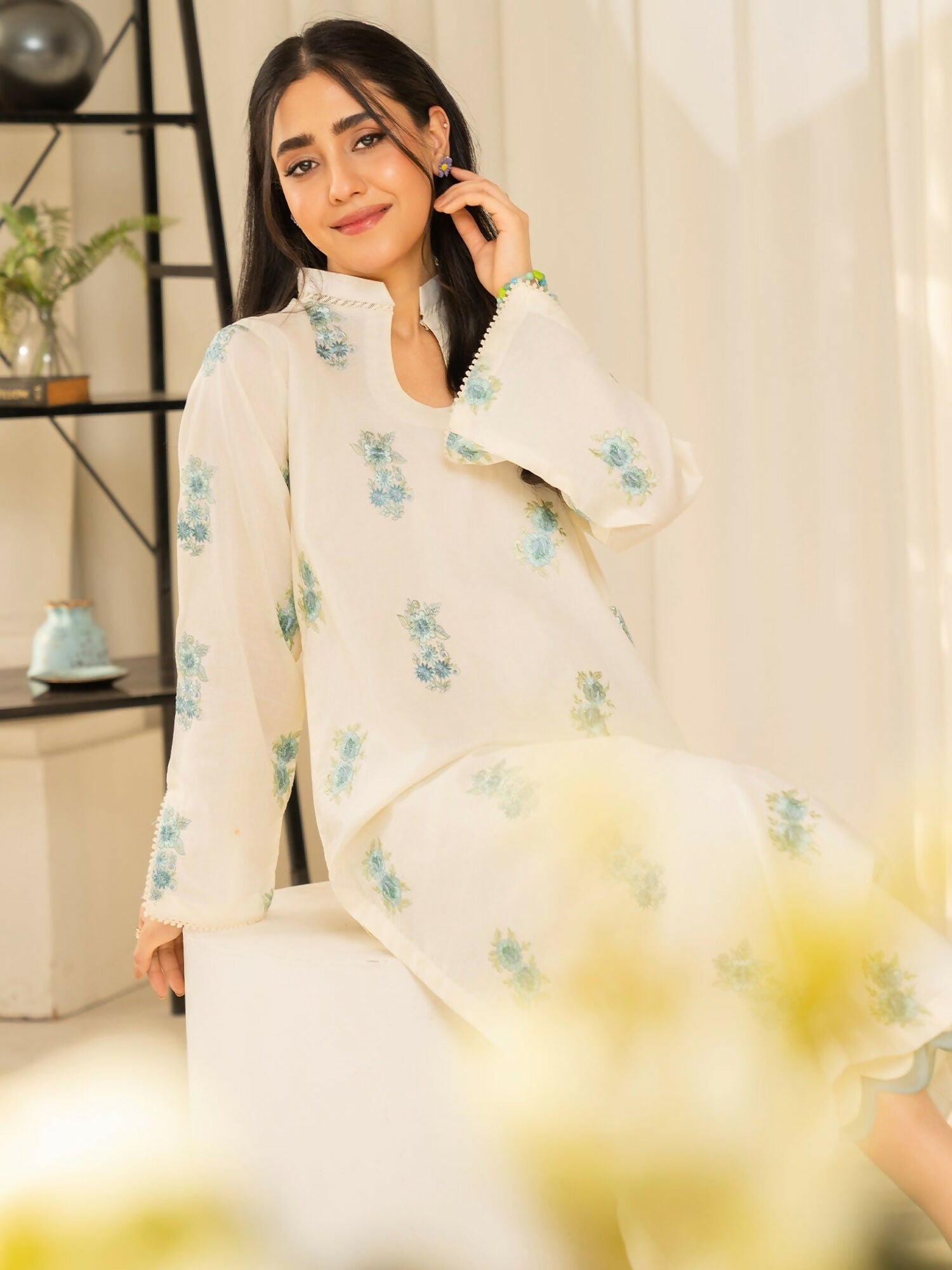 Mannat Clothing Summer Basics'25 Lawn Embroidered Stitched Suit-SB2020013