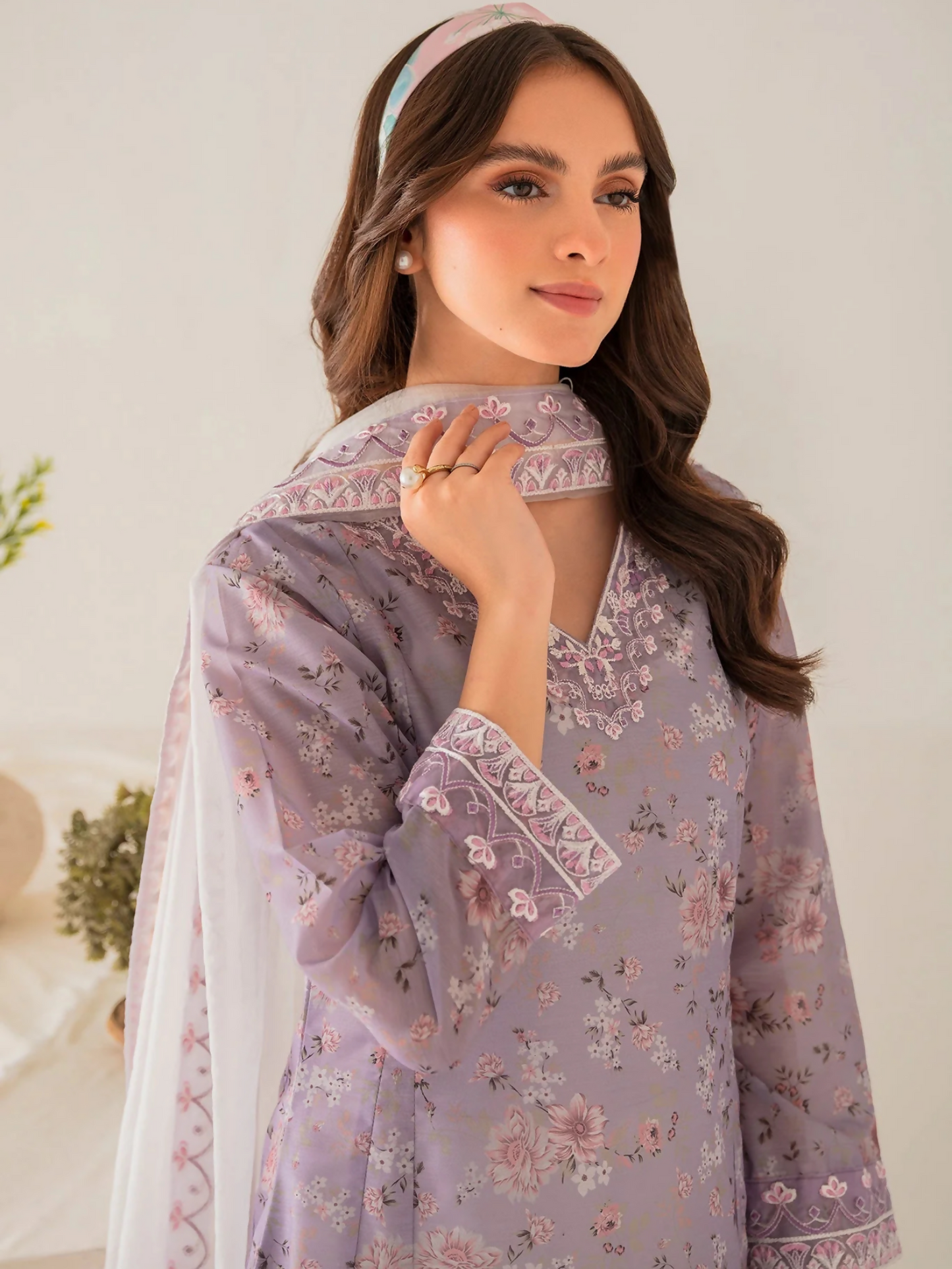 Panache Apparel Daily Essentials RTW Lawn Printed Embroidered Stitched Suit-Florentina