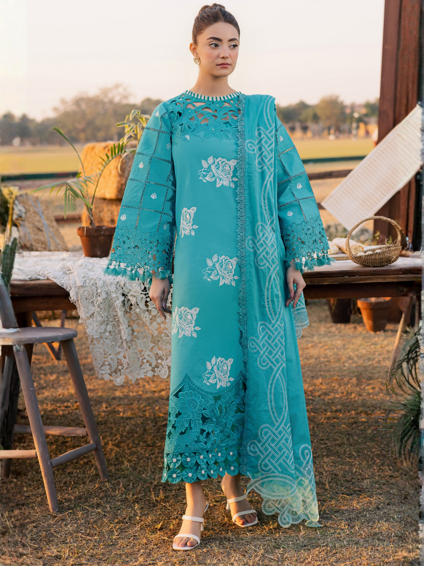 Parishay Summer Queen Vol 2 Lawn Embroidered Stitched 3-Piece Suit-SQU-15