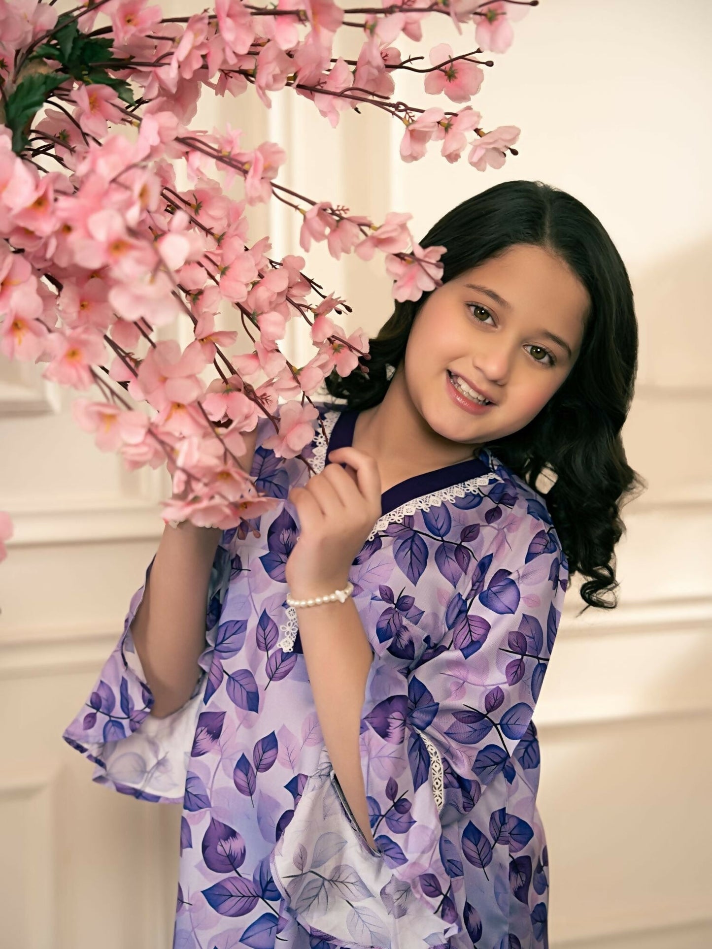 Velvour Girls Cotton Printed Co-Ord Set-VG192-A