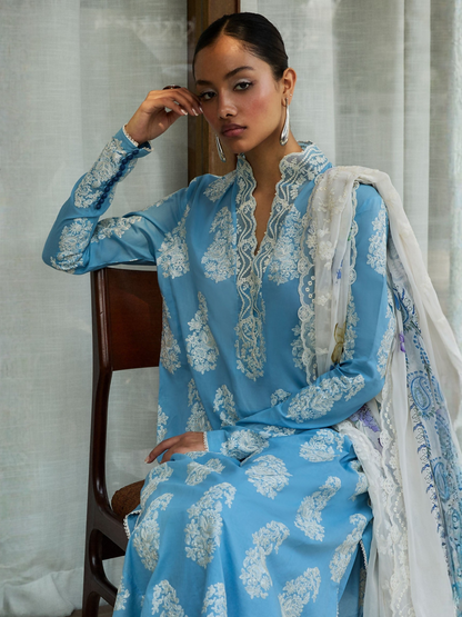 Zara Shahjahan Satori Lawn Embroidered Unstitched 3-Piece Suit-RAI-6B