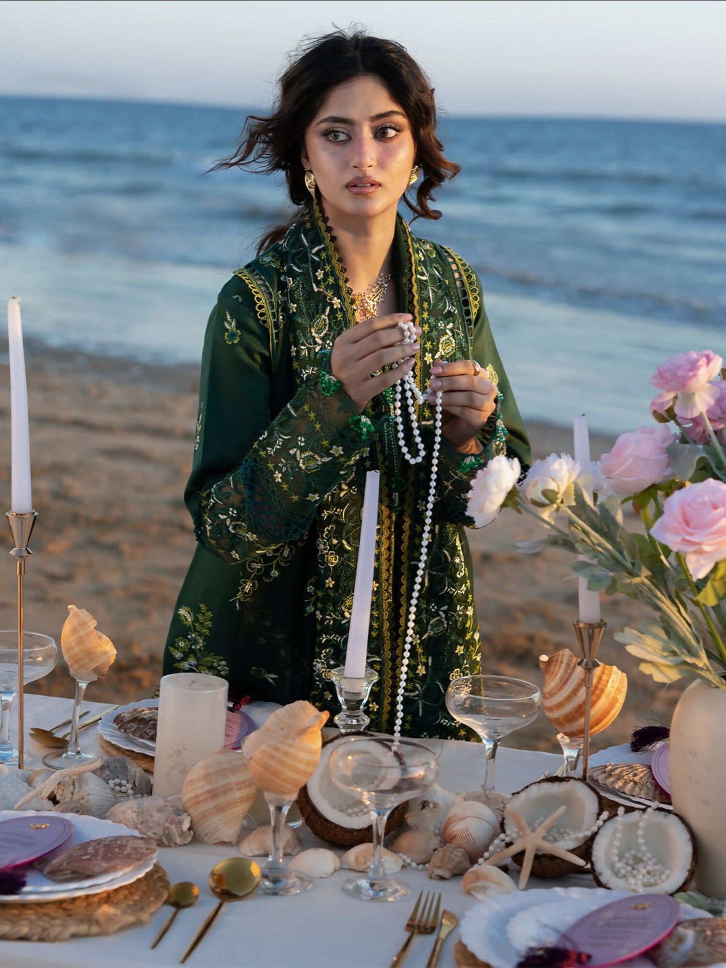 Mahnur Sirene Luxury Lawn'26 Embroidered Unstitched 3-Piece Suit-S-03