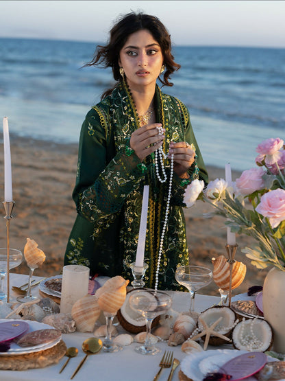 Mahnur Sirene Luxury Lawn'26 Embroidered Stitched 3-Piece Suit-S-03