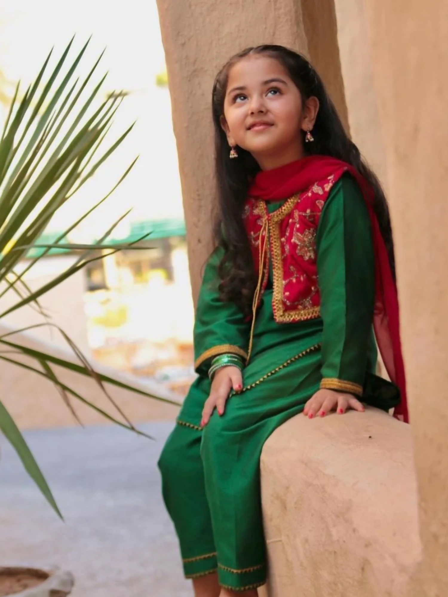 Kidoz Kloset Cotton Silk Embroidered Stitched 4-Piece Suit-Oriole