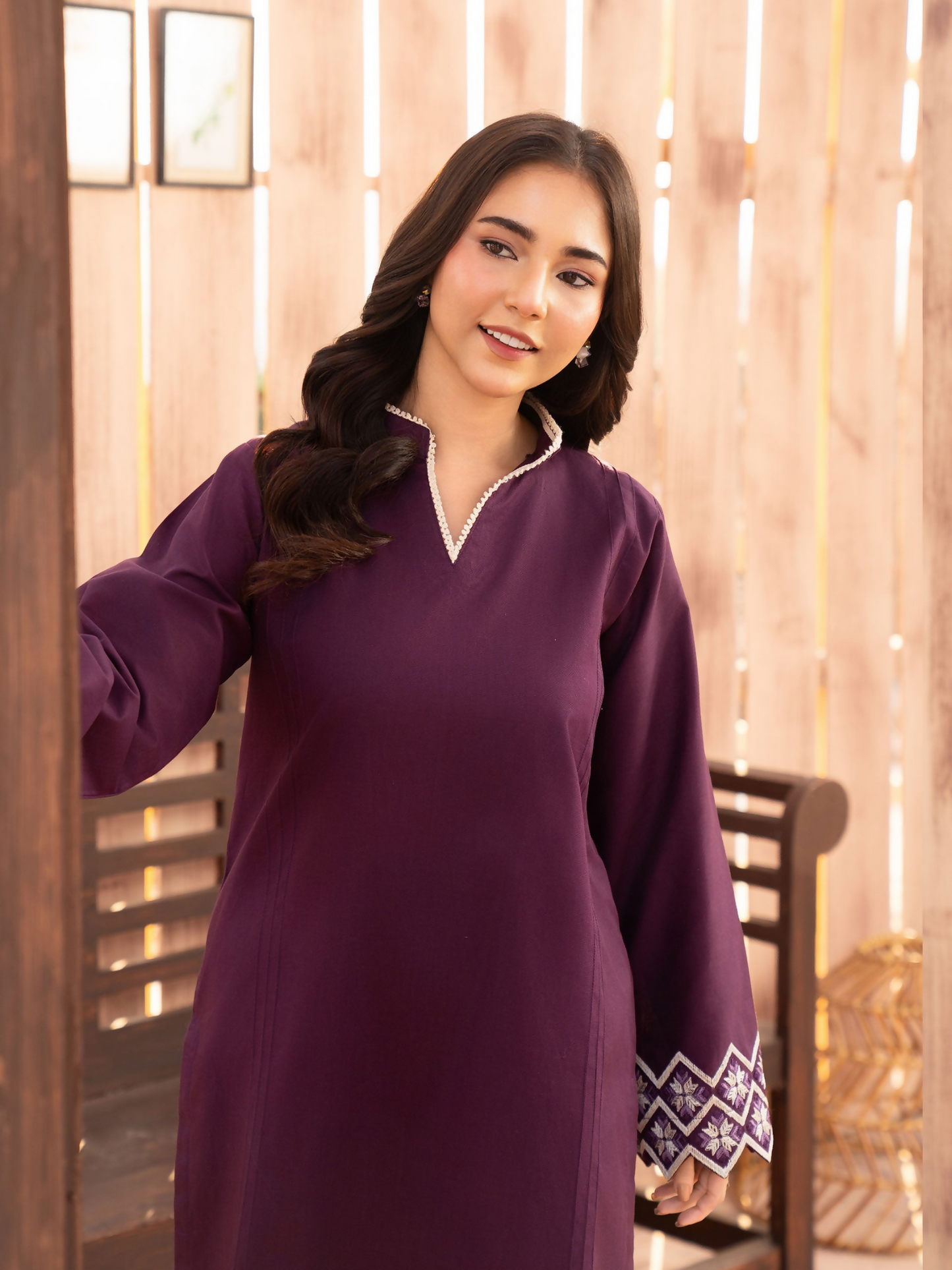 Panache Apparel Winter Core Khaddar Embroidered Stitched Suit-Chill