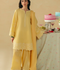 Mannat Clothing Boho Summer'26 Cotton Embroidered Stitched Suit-Buttercup