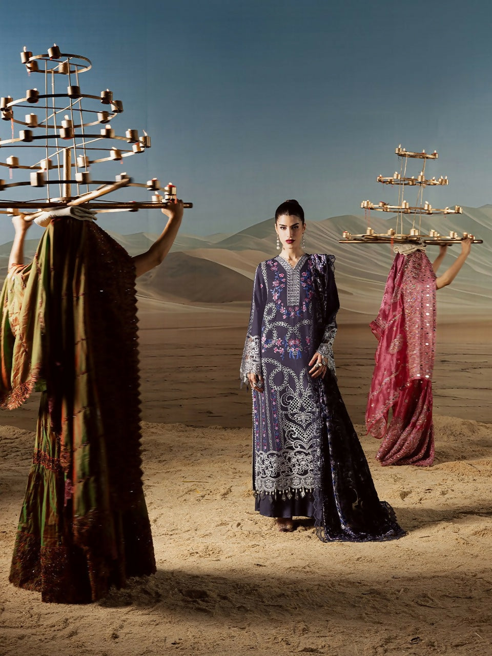 Mahnur Amelia Kotrai Embroidered Unstitched 3-Piece Suit-CK-005