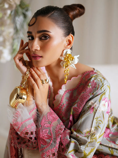 Binilyas Eres Bonita Viscose Embroidered Stitched 3-Piece Suit-1103-B