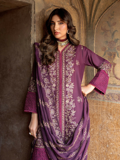 Panache Apparel Rang-e-Bahar Lawn Embroidered Stitched Suit-Almas