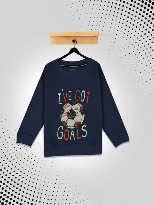 Funky's Kid's I've Got Goals Printed Sweat Shirt-10213