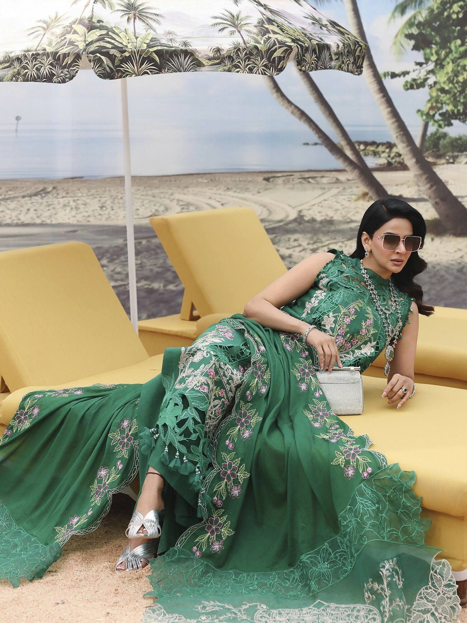 Parishay Monaco Luxury Lawn'26 Embroidered Unstitched 3-Piece Suit-MN-05