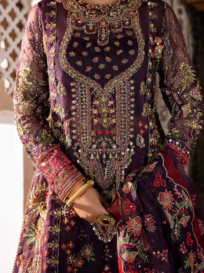 Shiza Hassan Shehnai Organza Embellished Stitched 4-Piece Suit-Ehan