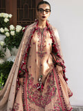 Hussain Rehar Karandi A/W'24 Embroidered Unstitched 3-Piece Suit-Lali