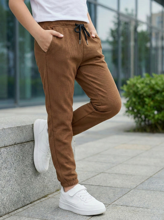 Velvour Imported Popcorn Trouser-VWT45-AT