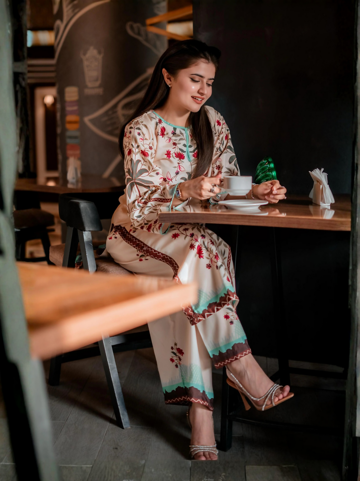 MH Cloth House Poly Lawn Printed Stitched 2-Piece Suit-Sehrnaz