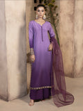 Hemstitch Raw Silk Stitched 3-Piece Suit-Raania