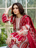 Binilyas Freesia Luxury Lawn Embroidered Unstitched 3-Piece Suit-103 - A