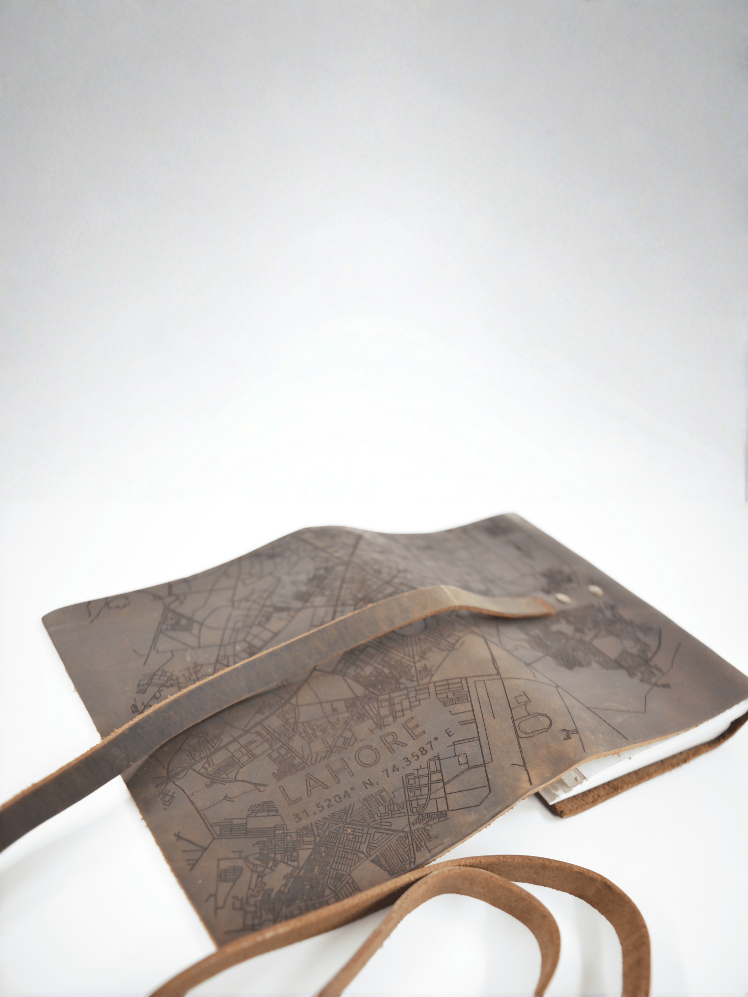 MappedPK Lahore Mapped Leather Journal
