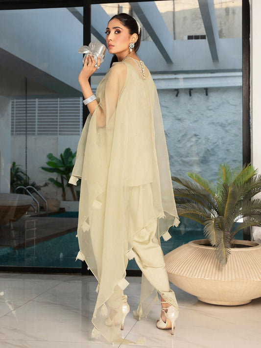 Shiza Hassan Sublime Luxury Pret Organza Embellished Stitched 3-Piece Suit-Inara