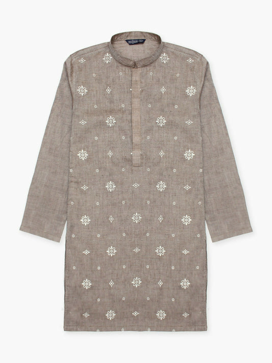 Velvour Boys Cotton Printed Stitched Kurta-VB203-B