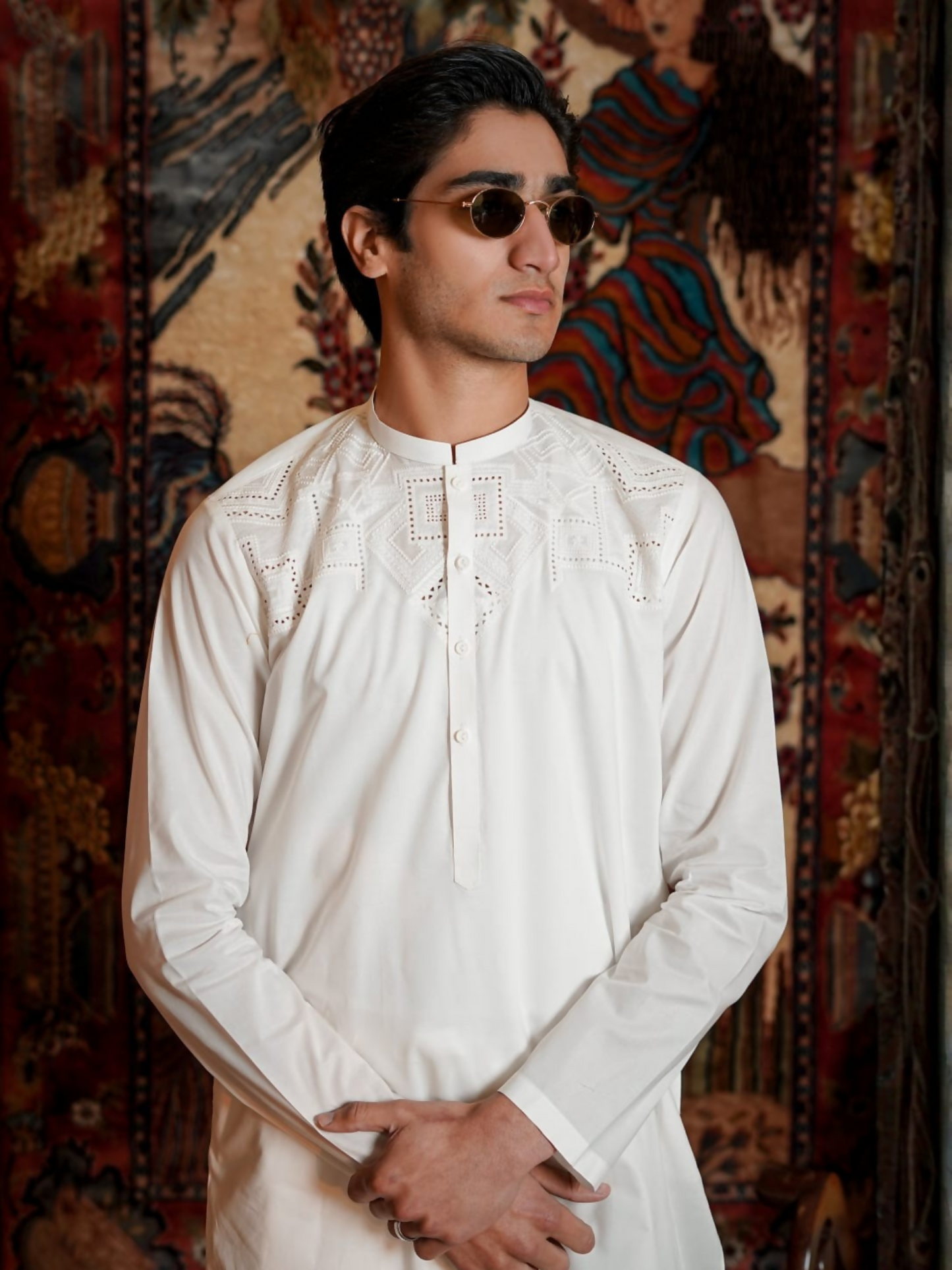 Fabrich Virsa Cotton Embroidered Unstitched Shalwar Kameez-FAB-8816