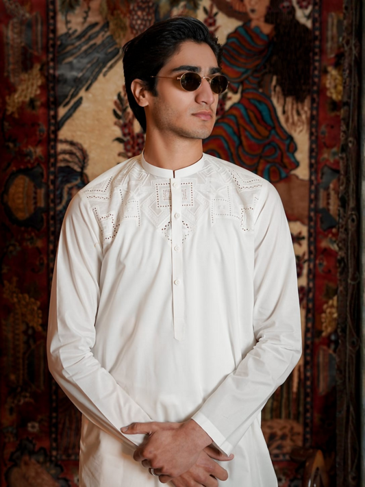 Fabrich Virsa Cotton Embroidered Unstitched Shalwar Kameez-FAB-8816