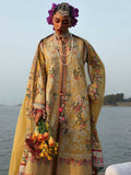 Hussain Rehar Luxury Lawn'26 Eid Edit Embroidered Unstitched 3-Piece Suit-Ochre