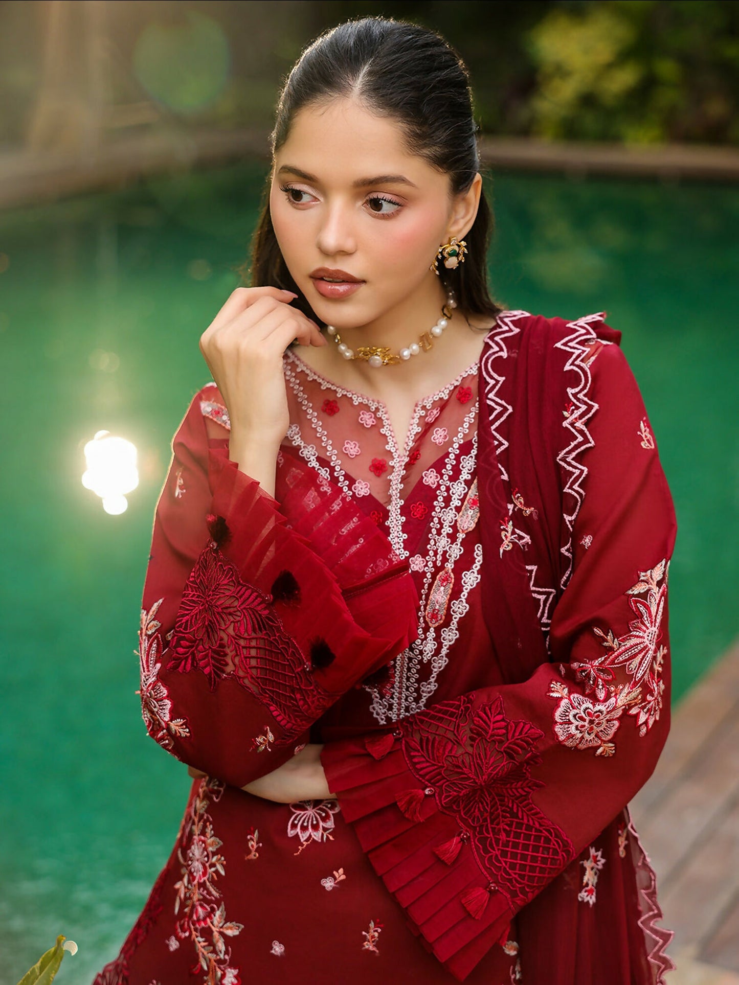 Mahnur Shanaya Vol 2 Lawn Embroidered Unstitched 3-Piece Suit-SH-05