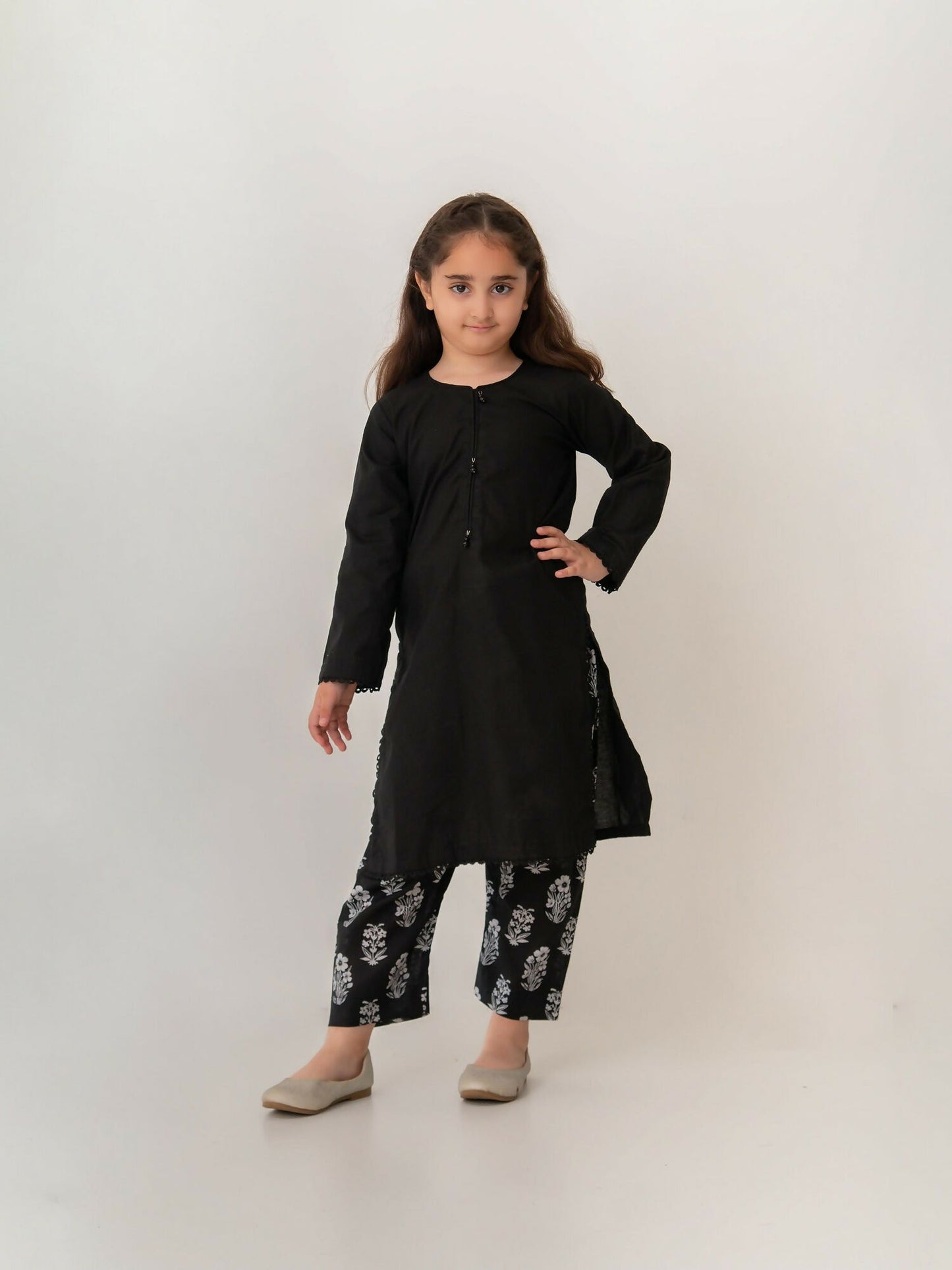 Kidoz Kloset Cotton Lawn Stitched 2-Piece Suit-Soft Shadows
