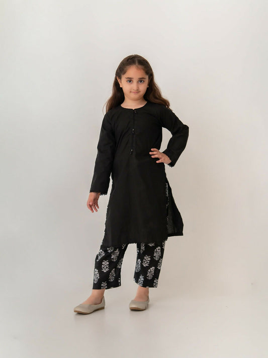 Kidoz Kloset Cotton Lawn Stitched 2-Piece Suit-Soft Shadows