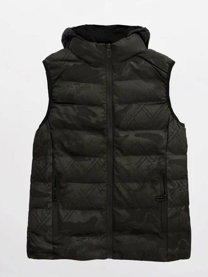 Funky's Removable Hood Self Pattern Gillet-13047
