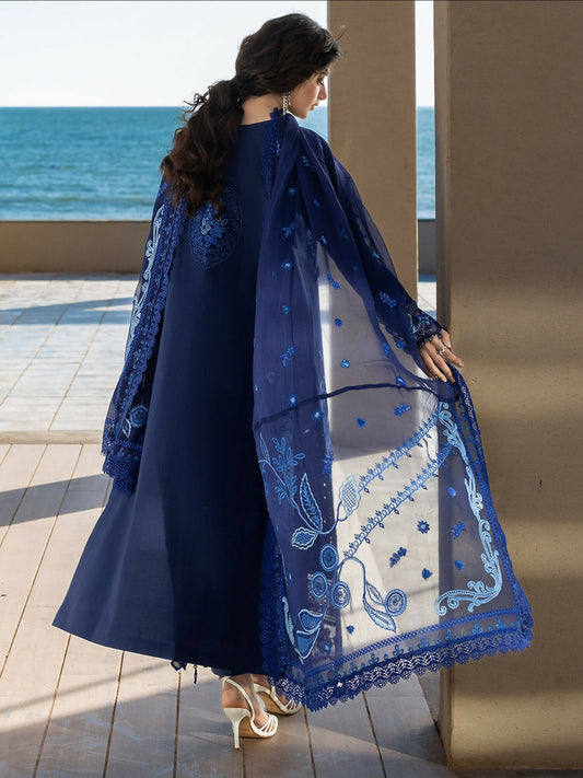 Mahnur Sirene Luxury Lawn'26 Embroidered Unstitched 3-Piece Suit-S-15