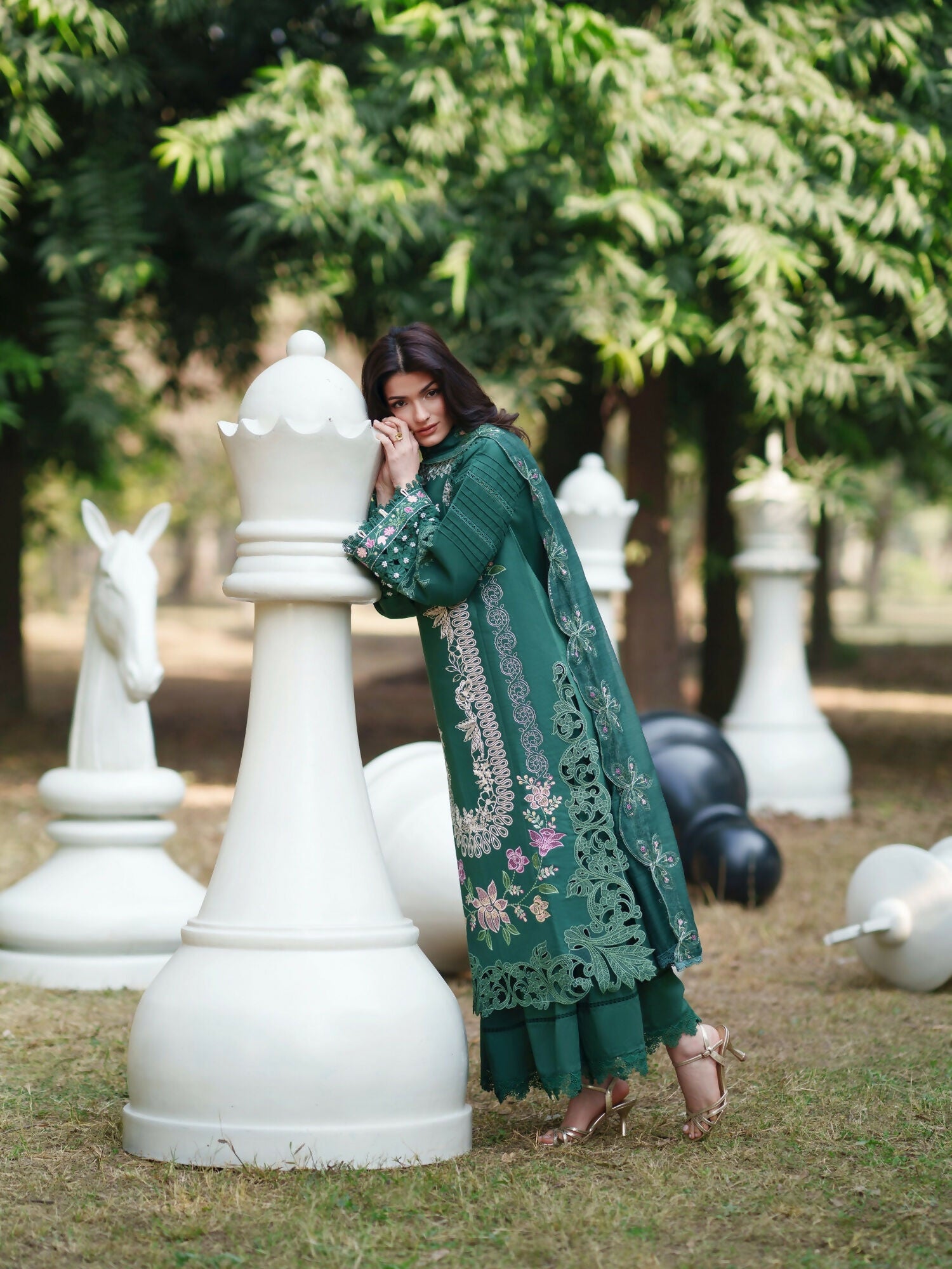 Parishay Summer Queen Lawn Embroidered Unstitched 3-Piece Suit-SQ-15