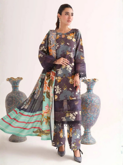 Johra Soul Khaddar Printed Unstitched 3-Piece Suit-JH-491