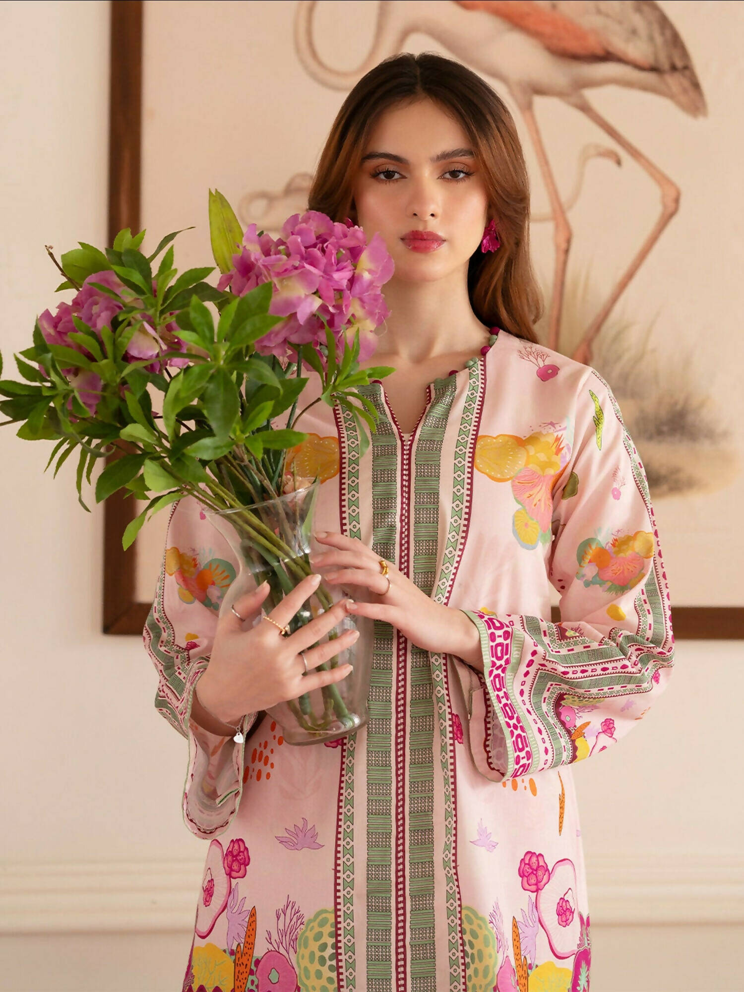 Mahnur Noir Lawn'26 Printed Co-Ord Set-N-07
