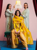 Hussain Rehar Basic Not Basic IV Raw Silk Embellished Stitched 3-Piece Suit-Sheen