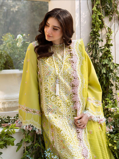 Binilyas Freesia Lawn Embroidered Unstitched 3-Piece Suit-105-A