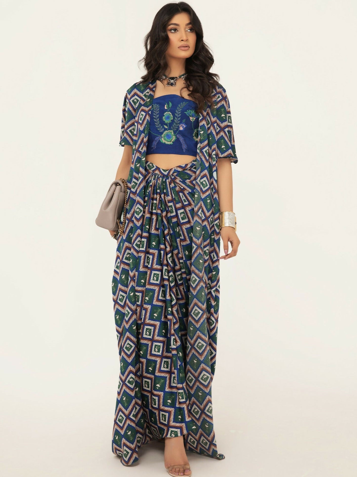 Shiza Hassan SH West Blended Silk Embroiderd Co-Ord Set-Syera