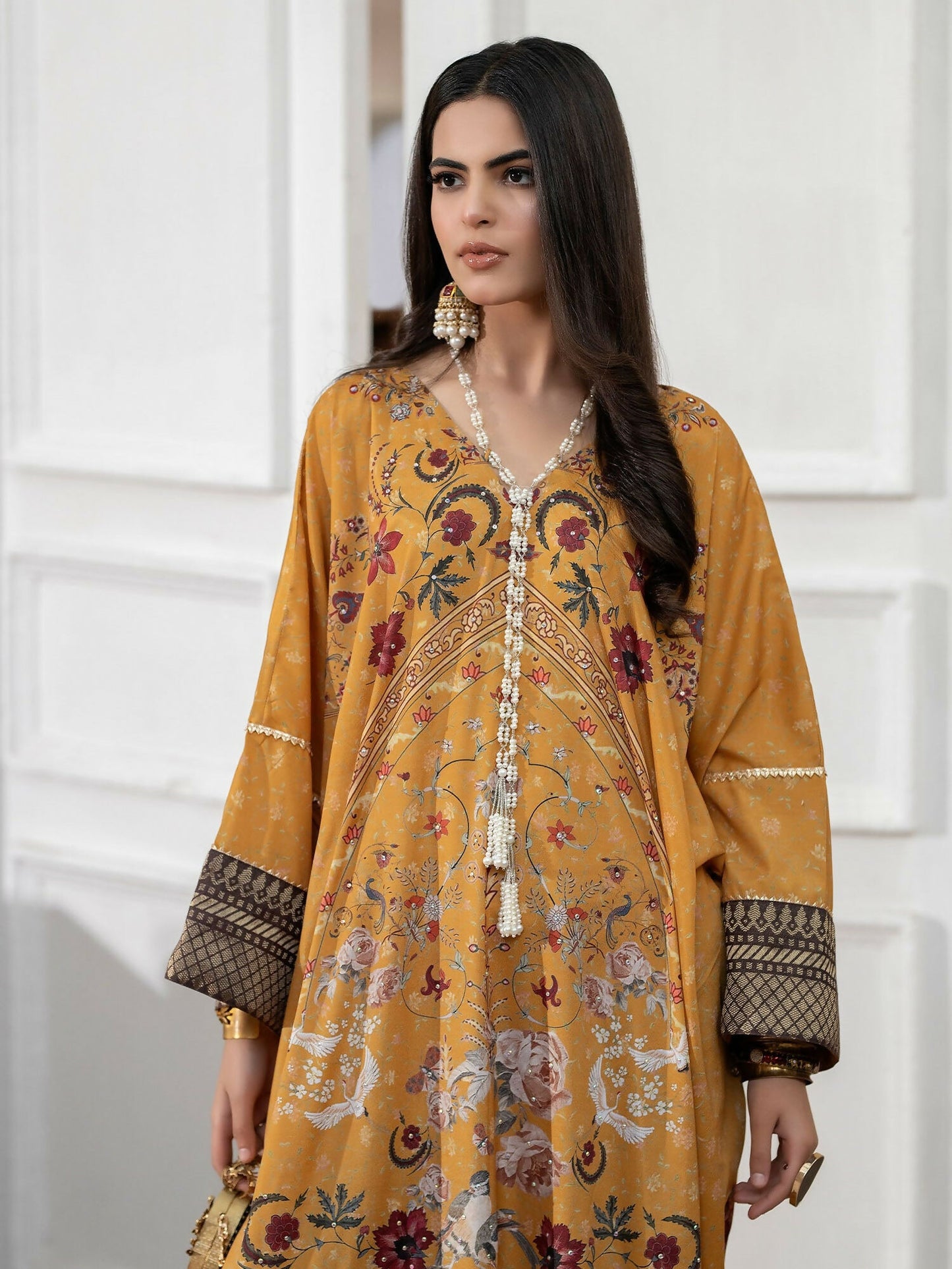 Shiza Hassan Miha Luxury Pret Pure Grip Embellished 1-Piece Kaftan-Alora